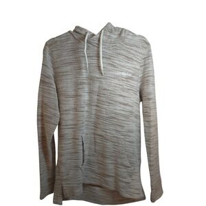 Hollister‎ Knit Hoodie S Oatmeal Cream Marled Lightweight Pullover Surf Casual
